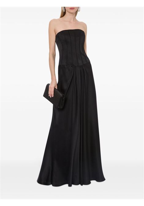 Abito da sera con top stile corsetto in nero Alberta Ferretti - donna ALBERTA FERRETTI | 042451190555